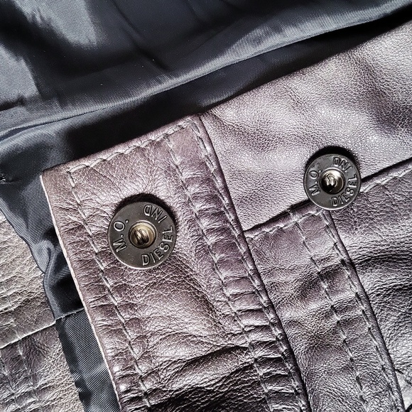 Diesel grey leather pants size 29 - Picture 3 of 9